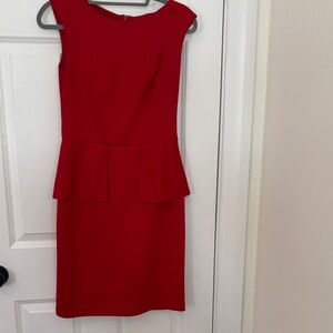 Nine West Red Peplum Mini Dress